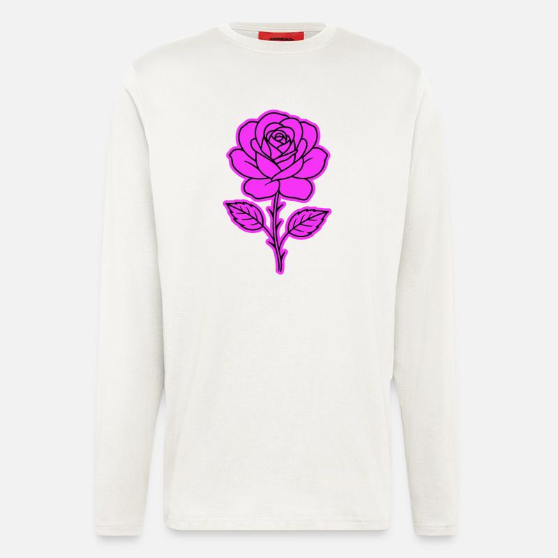 Rose Kontur - Langarmshirt - made by SPREAD  - OFF WHITE