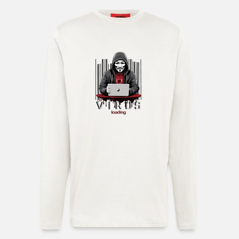Anonymous Hacker - Langarmshirt - made by SPREAD  - OFF WHITE