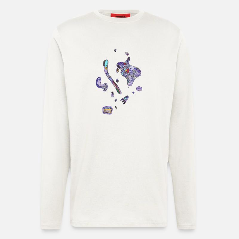 Bunte Flecken - Langarmshirt - made by SPREAD  - OFF WHITE