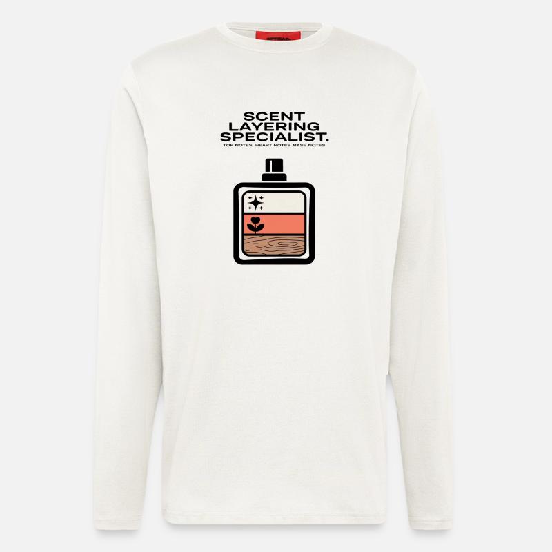 Scent Layering Top Heart Base Notes - Langarmshirt - made by SPREAD  - OFF WHITE
