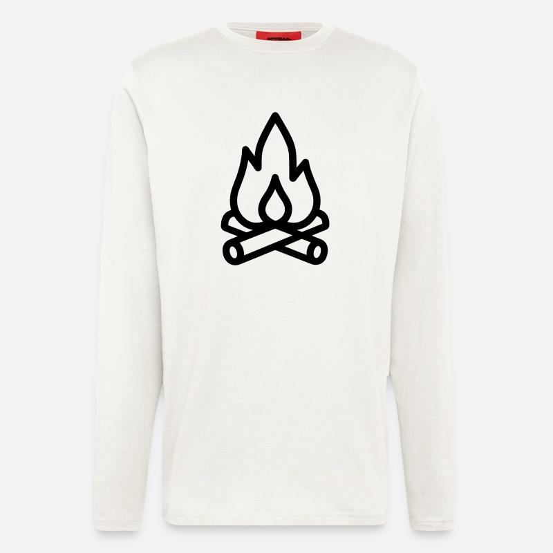 Lagerfeuer - Langarmshirt - made by SPREAD  - OFF WHITE