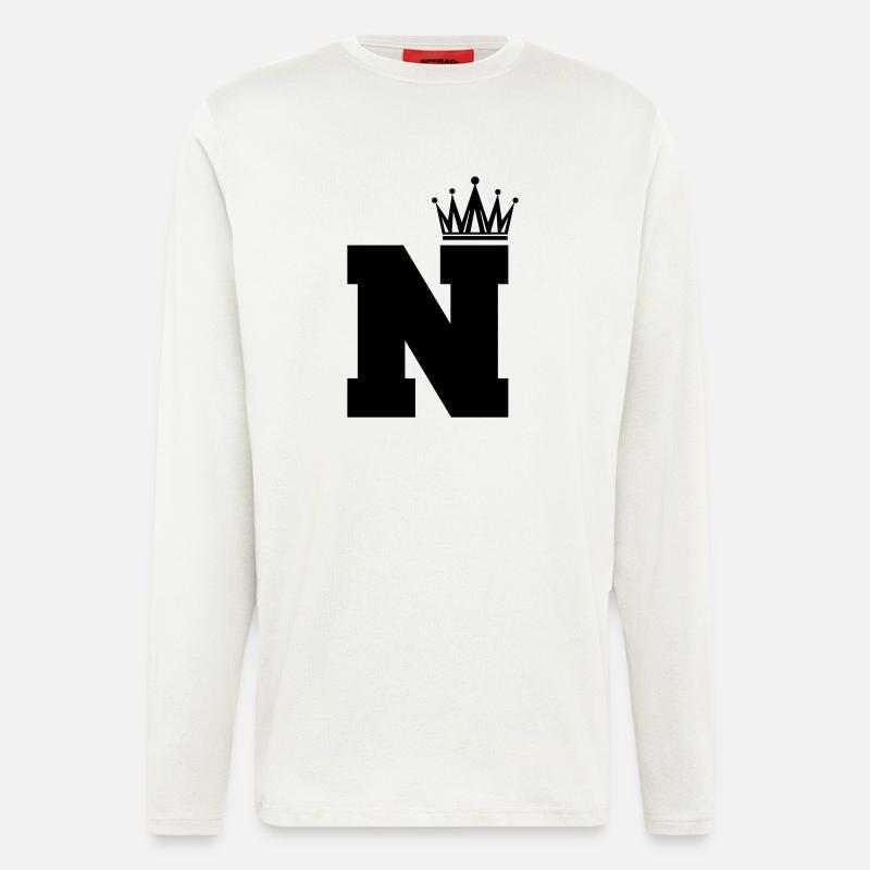 N Crown - Longsleeve - made by SPREAD  - OFF WHITE