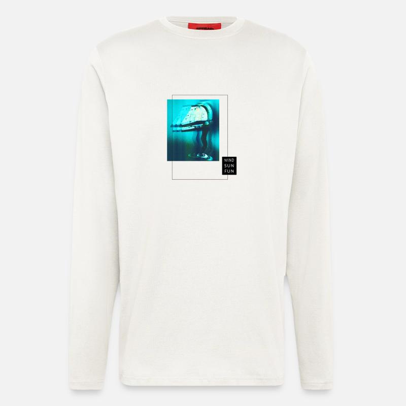 Wind SunFun Neon Drift - Langarmshirt - made by SPREAD - OFF WHITE