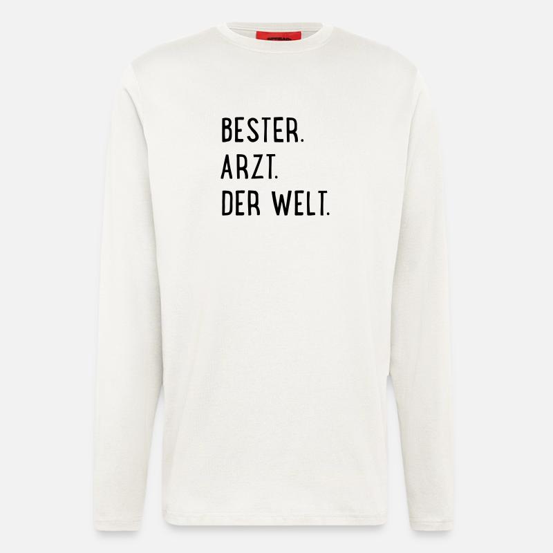 bester arzt - Langarmshirt - made by SPREAD  - OFF WHITE