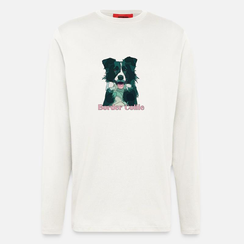bordercollie - Langarmshirt - made by SPREAD  - OFF WHITE