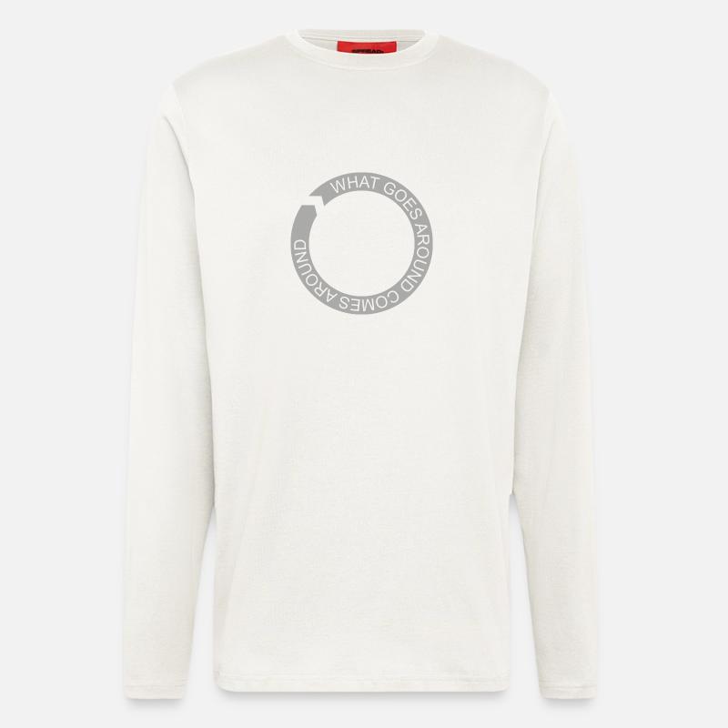 WHAT GOES AROUND - Langarmshirt - made by SPREAD  - OFF WHITE