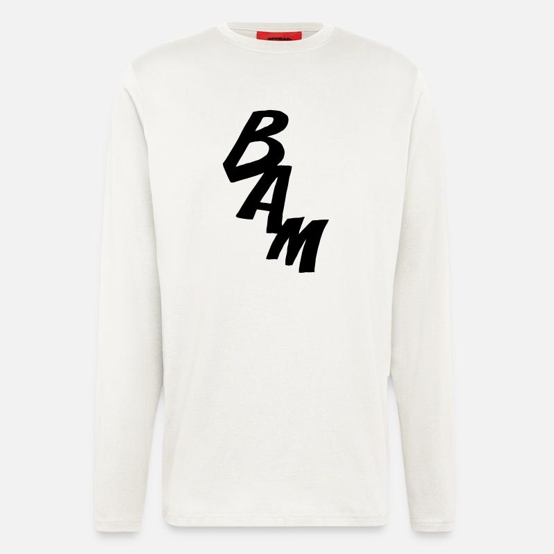 BAM - Comic-Style - Langarmshirt - made by SPREAD  - OFF WHITE
