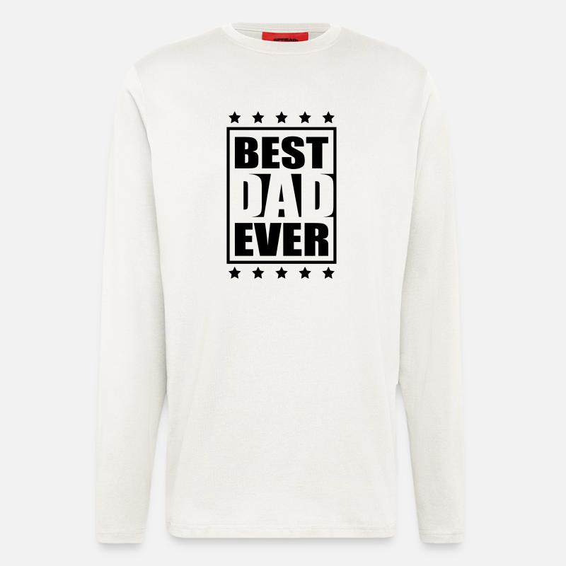 Cool Best Dad Ever Logo-Design - Longsleeve - made by SPREAD  - OFF WHITE