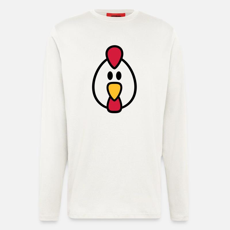 Huhn - Langarmshirt - made by SPREAD - OFF WHITE