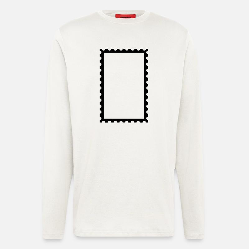 Briefmarke - Langarmshirt - made by SPREAD  - OFF WHITE