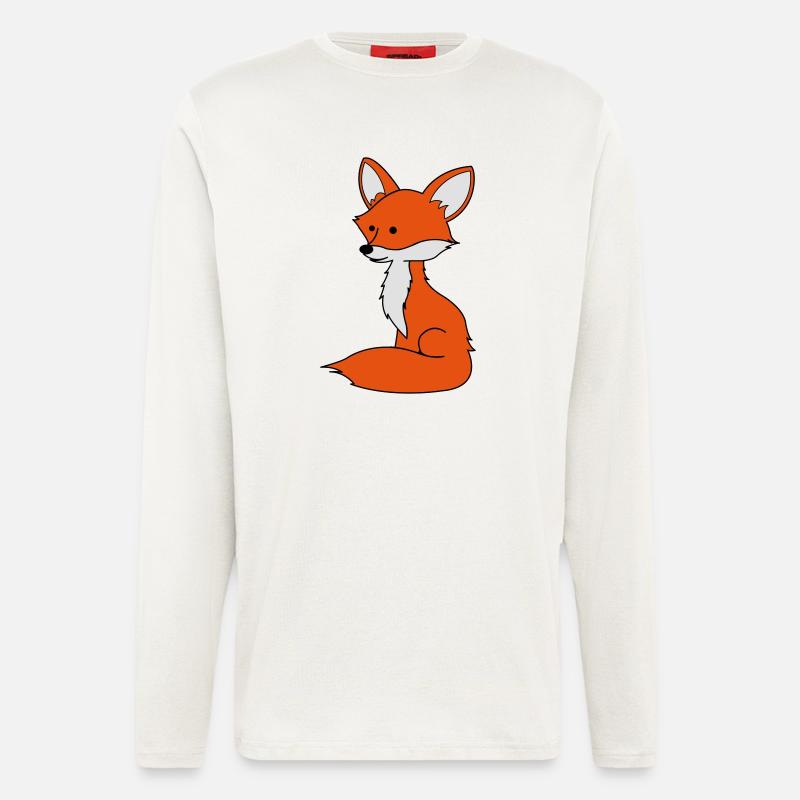 fuchs_02 - Langarmshirt - made by SPREAD  - OFF WHITE