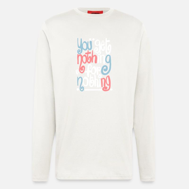 Nichts Nichts 4 - Langarmshirt - made by SPREAD  - OFF WHITE