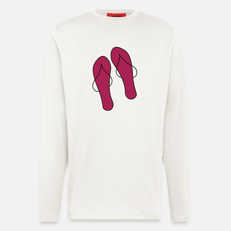 flipflops - Langarmshirt - made by SPREAD - OFF WHITE