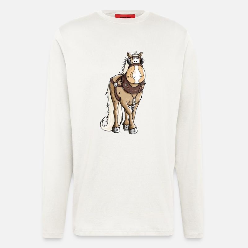 Gigantischer Kaltblüter - Kaltblut - Langarmshirt - made by SPREAD  - OFF WHITE