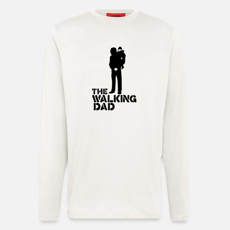 the walking dad - Langarmshirt - made by SPREAD  - OFF WHITE