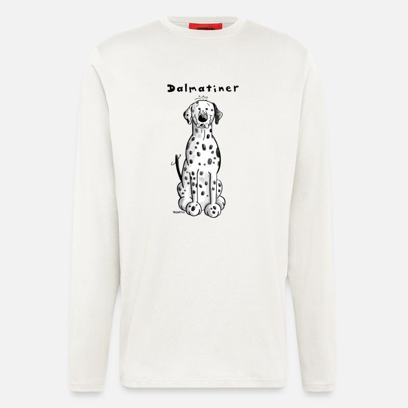 Knuffiger Dalmatiner - Langarmshirt - made by SPREAD  - OFF WHITE