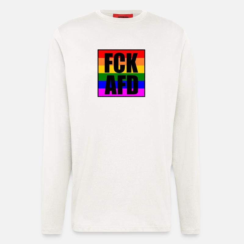 Fck afd - Langarmshirt - made by SPREAD  - OFF WHITE