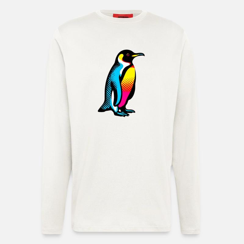 Pinguin - Langarmshirt - made by SPREAD  - OFF WHITE