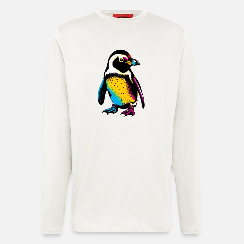 Pinguin - Langarmshirt - made by SPREAD  - OFF WHITE