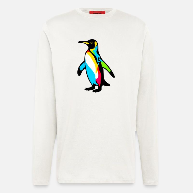 Pingouin - Manches longues bio décontracté fabriqué en UE - OFF WHITE