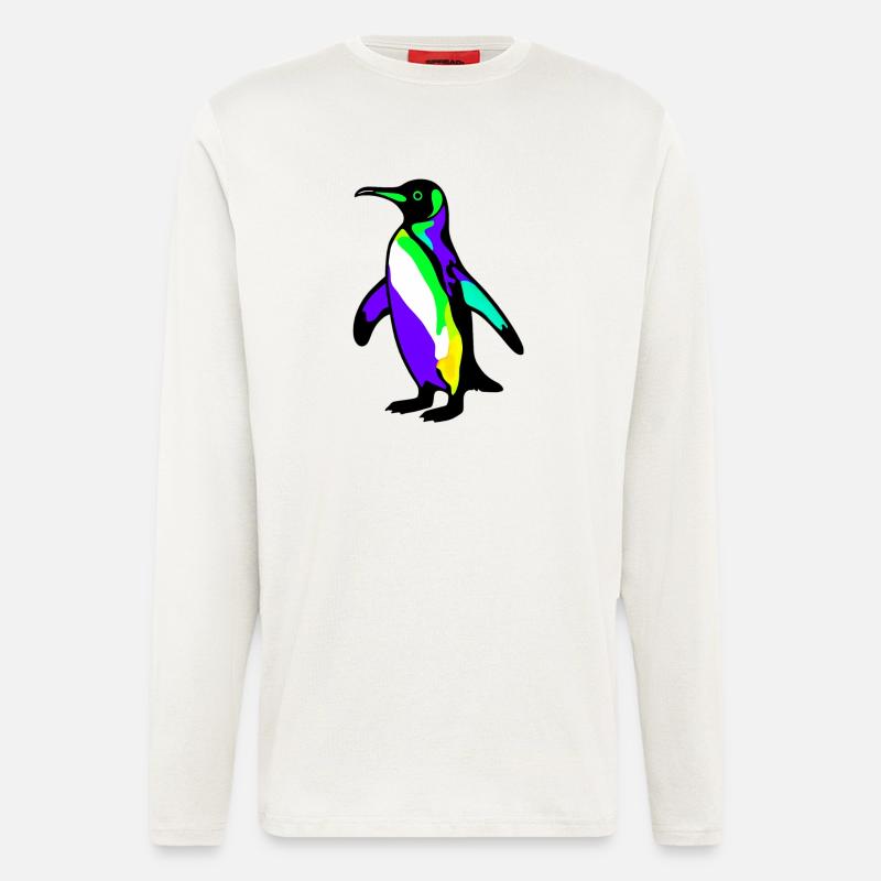 Pinguin - Langarmshirt - made by SPREAD  - OFF WHITE