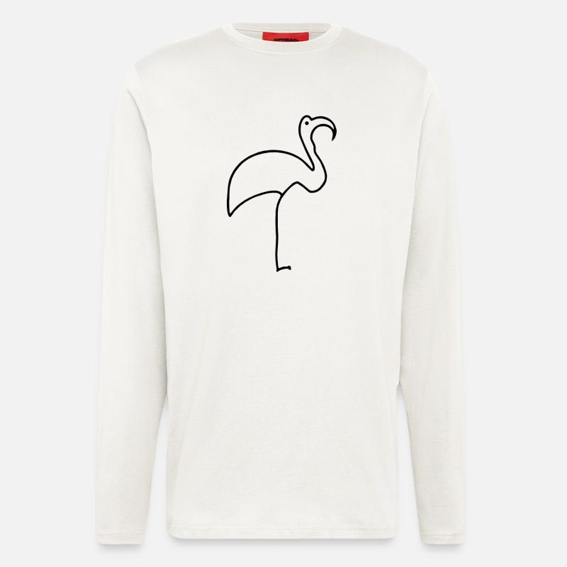 Flamingo - Langarmshirt - made by SPREAD  - OFF WHITE