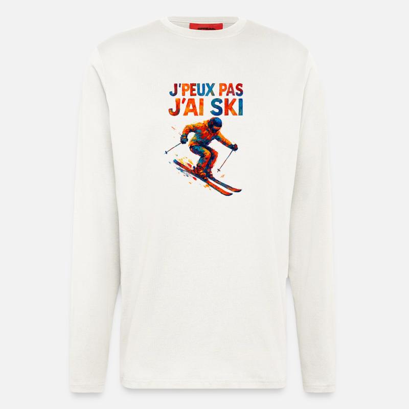 I can't I ski - Longsleeve - made by SPREAD  - OFF WHITE