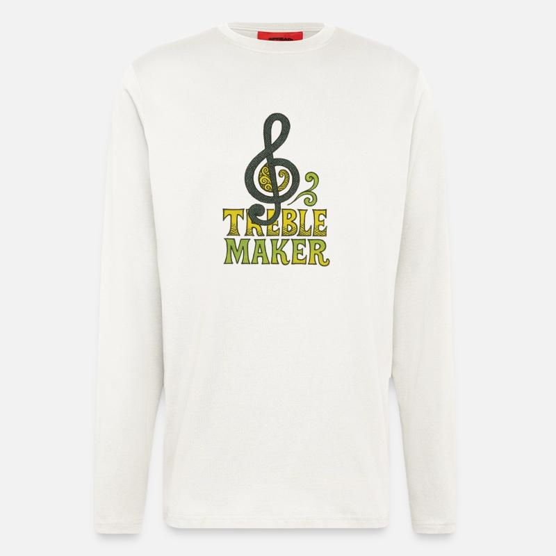 Treble Maker Logo Tee - Longsleeve - made by SPREAD  - OFF WHITE