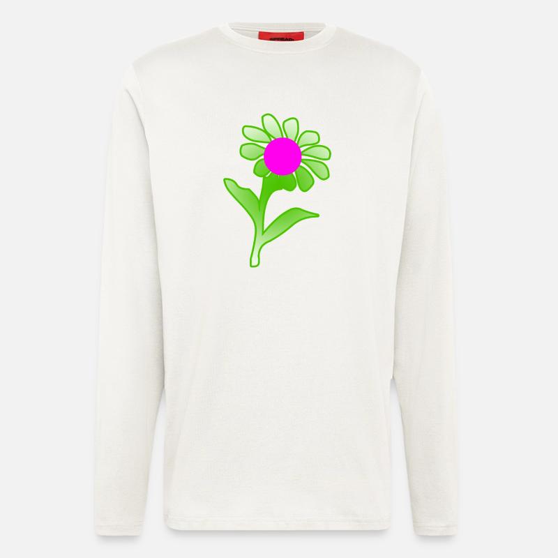 Blumen - Langarmshirt - made by SPREAD  - OFF WHITE