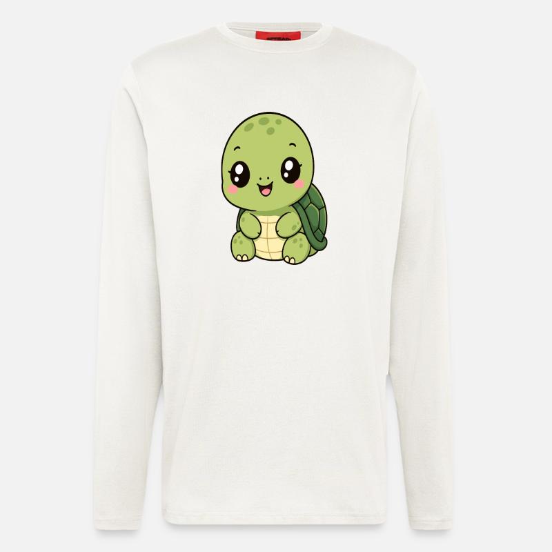 Kawaii Schildkröte  - Langarmshirt - made by SPREAD  - OFF WHITE