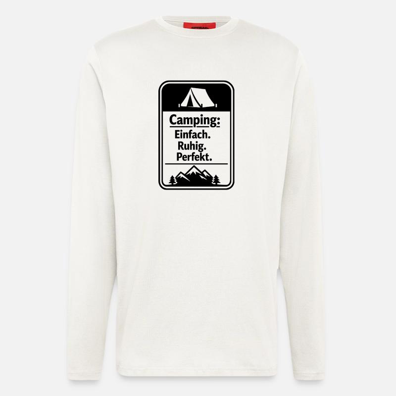 Camping - Langarmshirt - made by SPREAD  - OFF WHITE