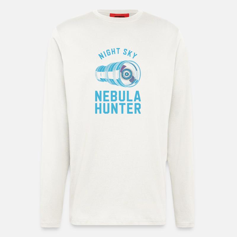 Nebula Hunter Night Sky Telescope - Longsleeve - made by SPREAD  - OFF WHITE