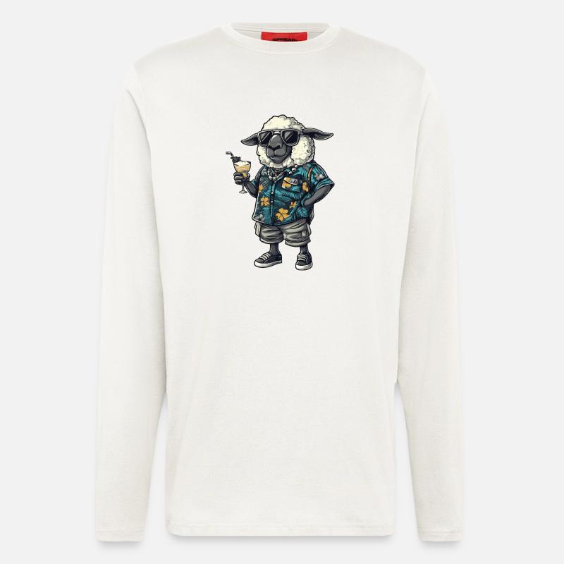 Sheep Comic Summer - Longsleeve - made by SPREAD  - OFF WHITE
