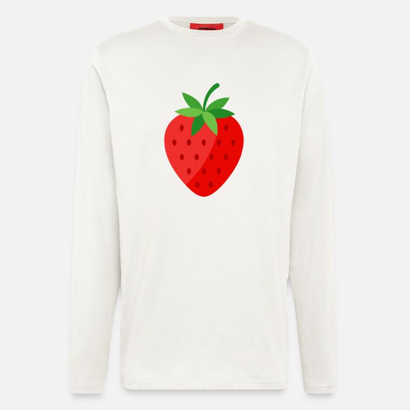 Erdbeere - Langarmshirt - made by SPREAD - OFF WHITE