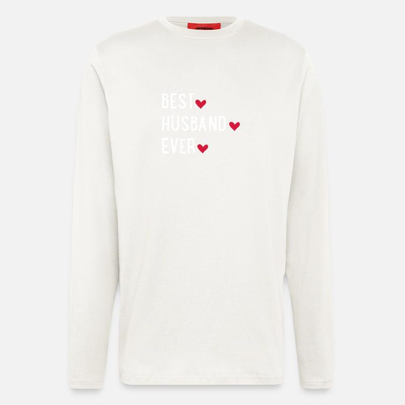 Bester Ehemann - Langarmshirt - made by SPREAD  - OFF WHITE