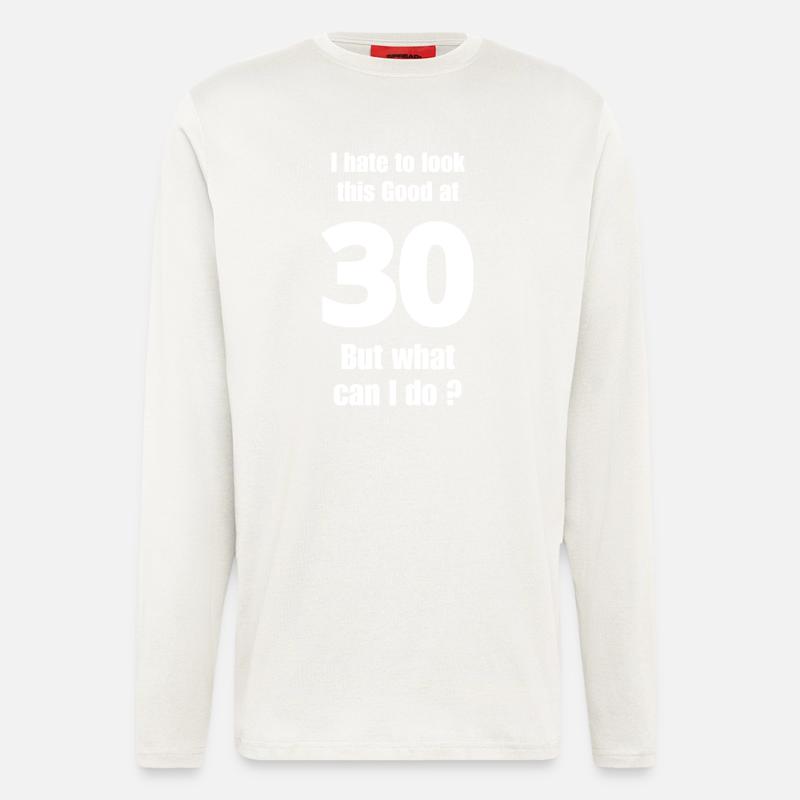 30e anniversaire - Manches longues bio décontracté fabriqué en UE - OFF WHITE