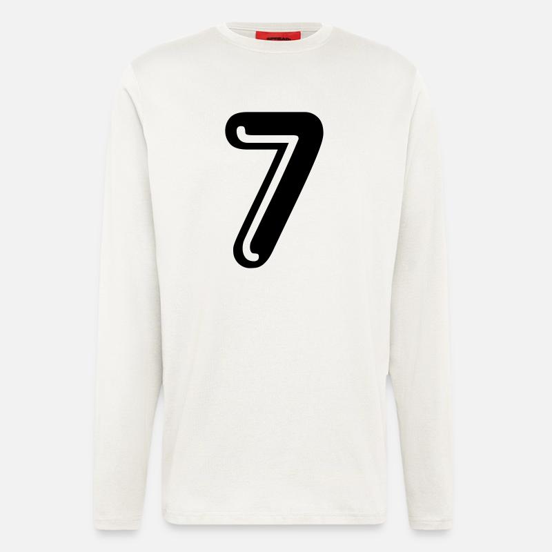 7 - Rückennummer - Langarmshirt - made by SPREAD  - OFF WHITE