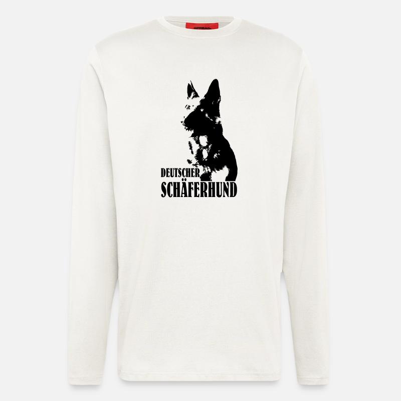 Deutscher Schäferhund - Langarmshirt - made by SPREAD  - OFF WHITE