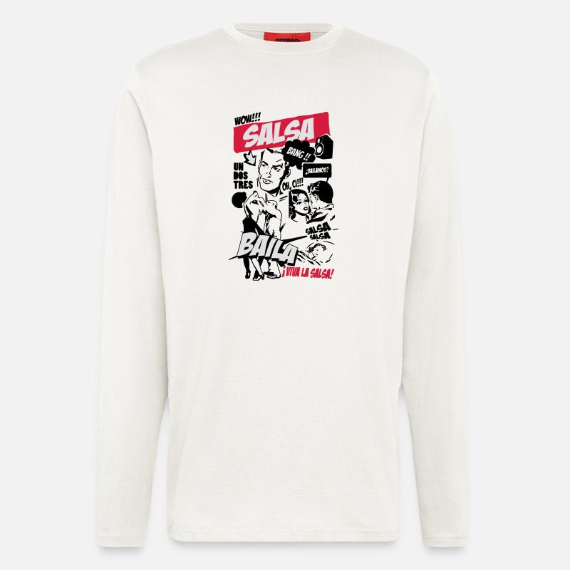 Salsa-comic - Langarmshirt - made by SPREAD  - OFF WHITE