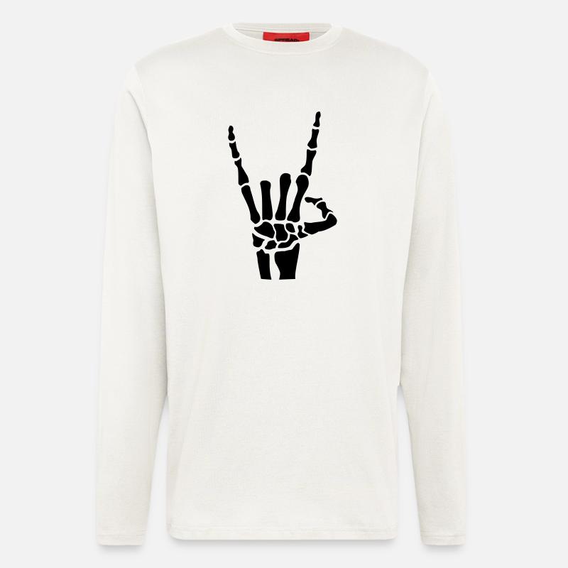 Rock Hand - Langarmshirt - made by SPREAD - OFF WHITE