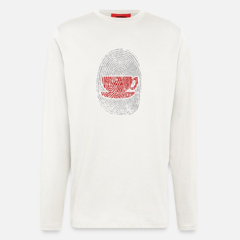Kaffeetrinker Kaffee Kaffeeliebhaber Kaffeetasse - Langarmshirt - made by SPREAD  - OFF WHITE