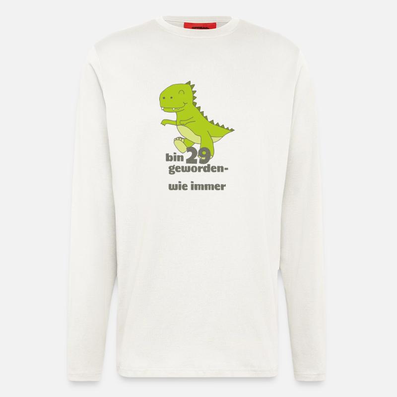 dino bin 29 - Langarmshirt - made by SPREAD  - OFF WHITE