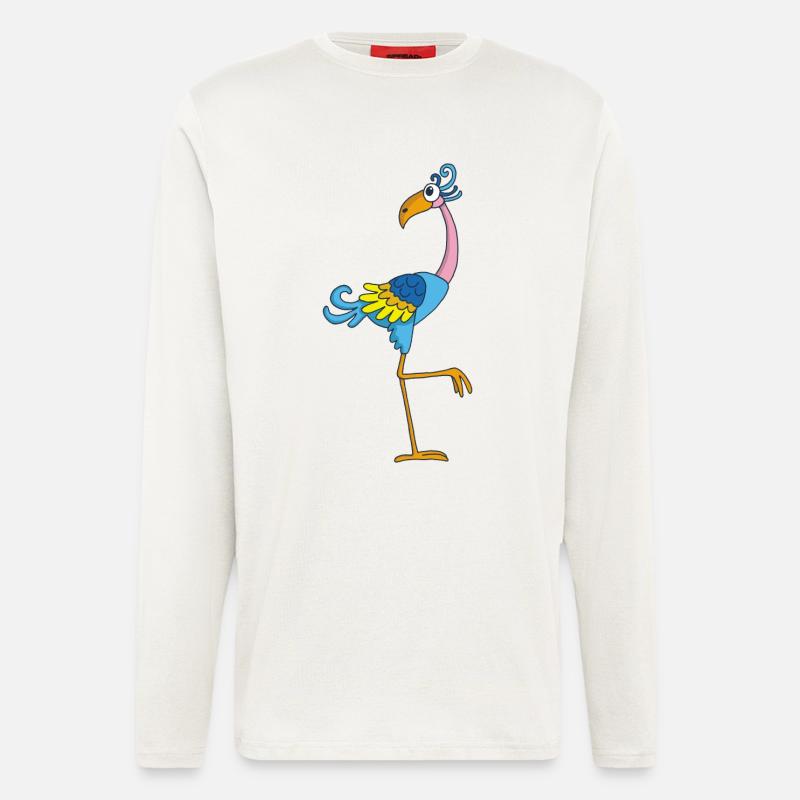 Lustiger Vogel - Langarmshirt - made by SPREAD  - OFF WHITE