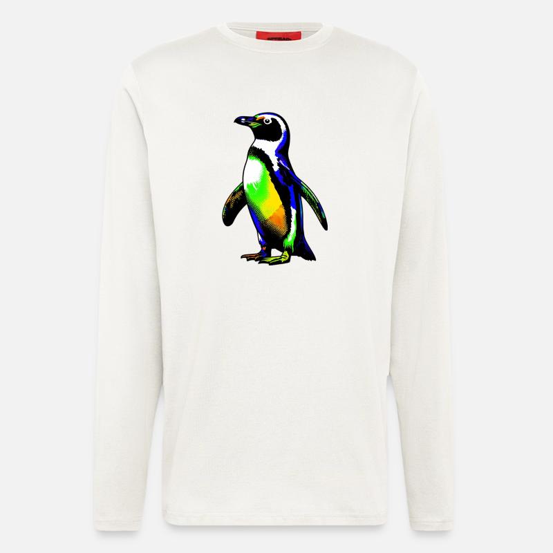 Pinguin - Langarmshirt - made by SPREAD  - OFF WHITE