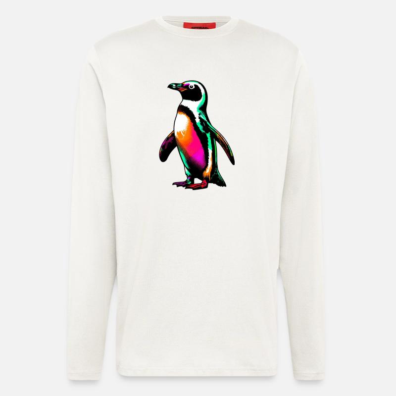 Pinguin - Langarmshirt - made by SPREAD  - OFF WHITE