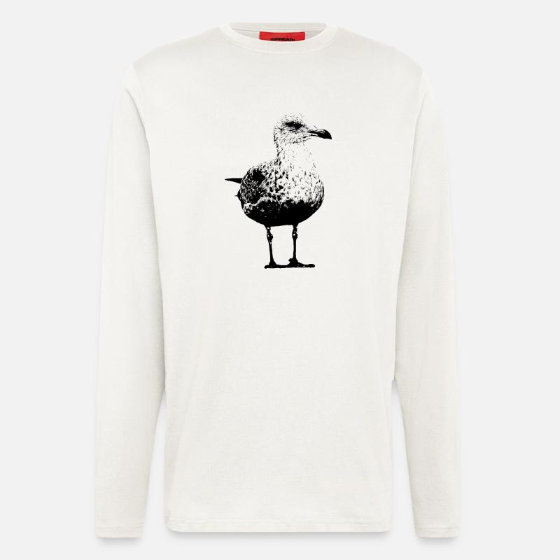 Möwe - Langarmshirt - made by SPREAD  - OFF WHITE