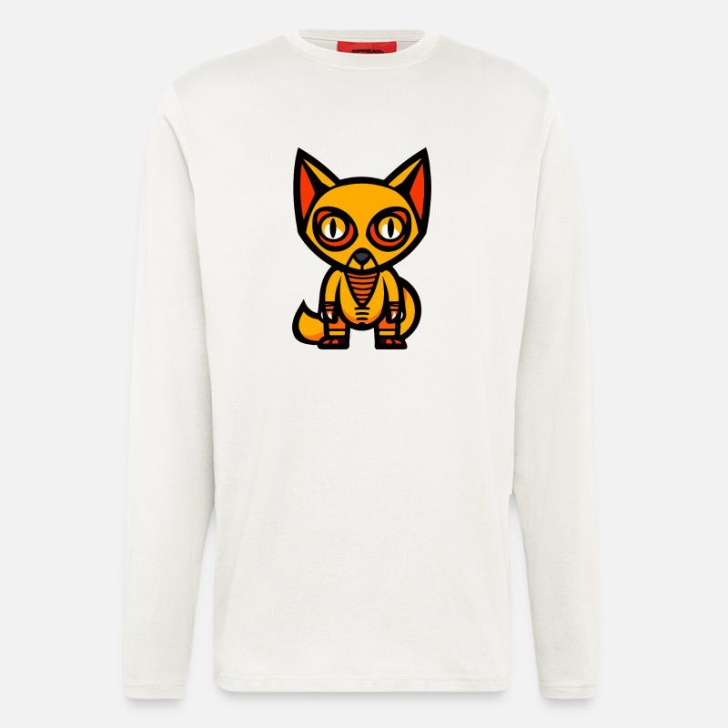 Fox Halloween Comic Funny - Longsleeve - made by SPREAD  - OFF WHITE