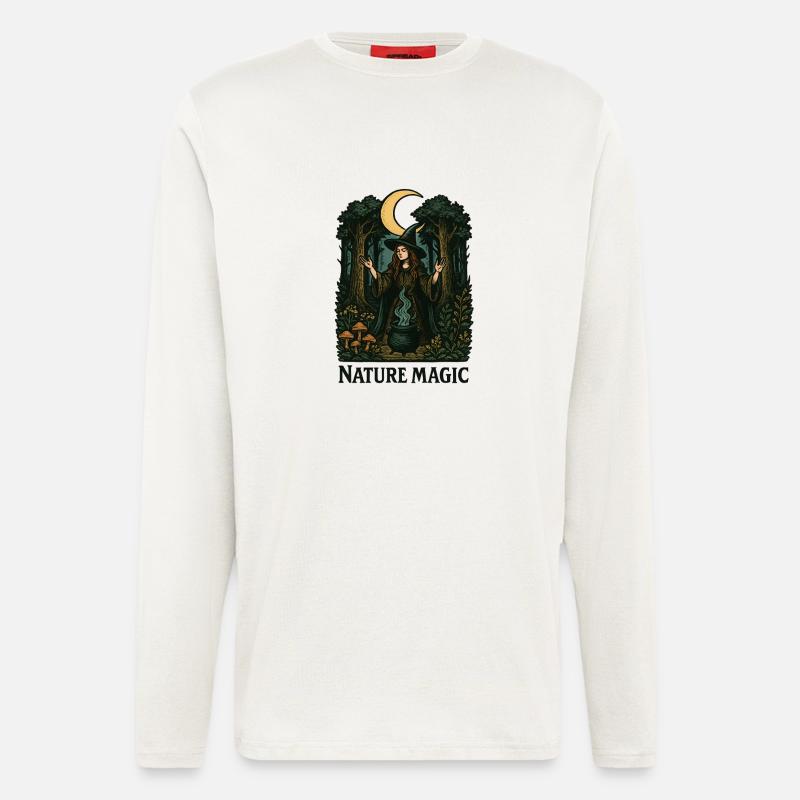 Forest Witch Moon Spell - Longsleeve - made by SPREAD  - OFF WHITE