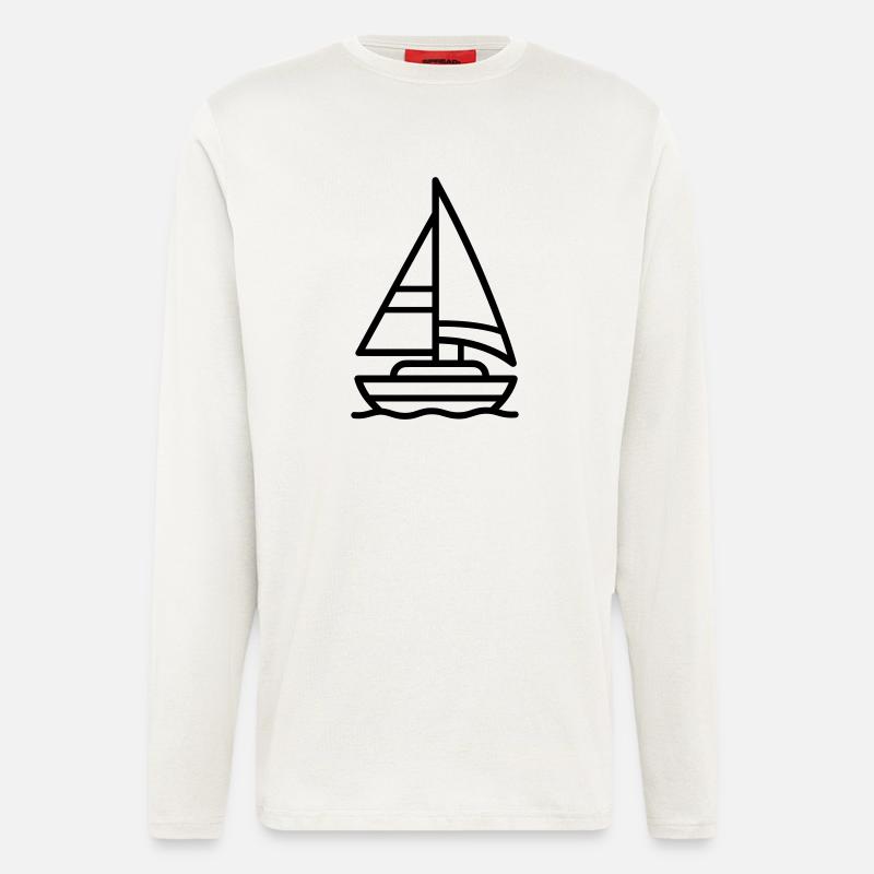 sailing ship - Longsleeve - made by SPREAD  - OFF WHITE
