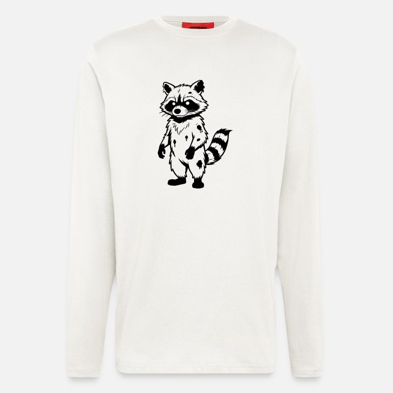 Zombie Raccoon - Longsleeve - made by SPREAD - OFF WHITE